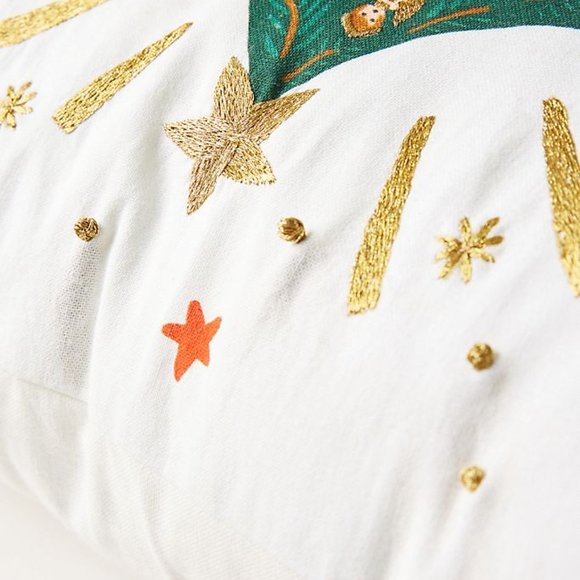 Anthropologie Rifle Paper Co. Nutcracker Pillow - Picture 4 of 8